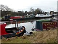 Narrowboats moored at Eastwood Lock in S65 3SR