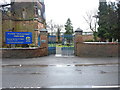 Entrance gates and piers of St John's church, Perry Barr in B42 2LH