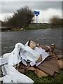 Fly tipping on Back Lane in S62 7DT