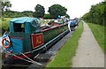 Narrowboats moored along the Leeds and Liverpool Canal in PR6 8AG