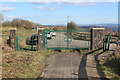 Gates on the road from former Blaensechan Colliery in NP4 7TA