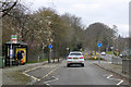 Roundabout on Stockbridge Road, Winchester in SO22 5HP