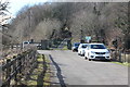Gated road to upper Cwm Du in NP4 7TA