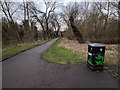 Footpath next to the river Ouse, looking west in MK42 8UR