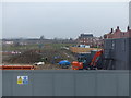 Construction work to the north of the Premier Inn at Kempston in MK42 7HP