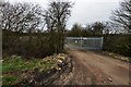 Felmersham: Gated track next to the sewage works in MK43 7AB