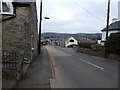 Looking down the B5428 to the centre of Trefnant in LL16 5TY