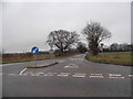 Thompson Road at the Griston Crossroads in IP25 6RL