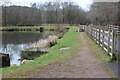 Angling pond & cycle route, Penallta Country Park in CF82 7GN