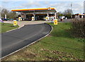 Shell filling station entrance, Eastington in GL10 3SN