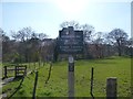 Midshires Way footpath sign near River Goyt in SK2 5DR