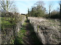 Footpath eastwards from Mill Lane, Astwick in SG5 4TD