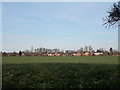 View across the fields to Peakirk in PE6 7PA