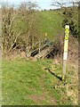 Footpath crossroads near Hungarton in Hungarton