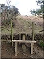 Steep stile on the north-west flank of Latrigg in CA12 4PJ