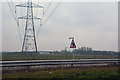 Central Bedfordshire : Grassy Field & Pylons in Thorn