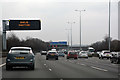Borough of Runnymede : M25 Motorway in TW20 9UT