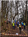 Competitors in the start lanes in Chetwynd's Coppice in WS15 1AW