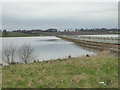 The eastern end of the causeway across Blithfield Reservoir in WS15 3NY
