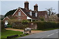 House and donkey near Stock's Cross in SO43 7JE
