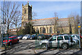 Car park by St Peter's Church in M27 4AG