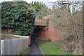 Footpath under the railway line in KT17 1FL