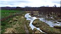 Flooded path by the River Calder in PH20 1BB