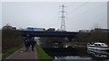 M25 from Path by the River Lee Navigation in EN9 3YZ