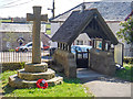 North Molton : War Memorial & Lynch Gate in EX36 3HL