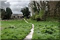 Path to St Simon and St Jude Church, Winterborne Monkton in DT2 9PT