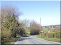 Gentle slope for A3079 near Henderbarrow in EX21 5TR
