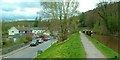 Talybont-on-Usk. The Monmouthshire and Brecon Canal and B4558 in LD3 7YJ
