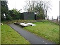 Pillbox and vegetable beds, Midsomer Norton South station in BA3 2UD