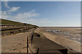 The shore at Bispham from the Norbreck slipway in FY2 9HL