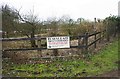 Bushyleaze Trout Fisheries sign, off A361 road near Lechlade-on-Thames, Glos in GL7 3QH