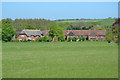 View across field to Rushall in SN9 6FE