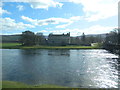 Cromdale Kirk viewed across the River Spey in PH26 3LQ