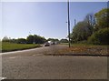 Roundabout on Winchester Road, Hatch Warren in RG22 4FS
