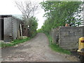 Lane leading northwest from Chamber Farm in BB4 9NG