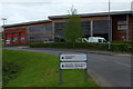 Fire station and part of the new police station, Llandrindod Wells in LD1 6DF