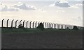 Fence on the north side of RAF Alconbury in Huntingdonshire District