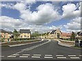 New houses and new street at Alconbury Weald, Huntingdon in PE28 4WB