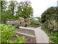 Kitchen garden at Swarthmoor Hall in LA12 9HY