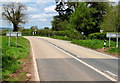 Towards a bend in the A479 beyond Pengenffordd, Powys in LD3 0EW
