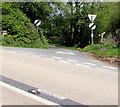 Minor road junction near Pengenffordd, Powys in LD3 0EW