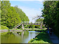 Footbridge over the Leeds - Liverpool Canal at Pennington in WN7 4TF