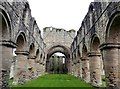 Looking east in the nave at Buildwas Abbey in TF8 7BU