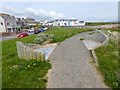 Mosaics on the sea wall path at Haverigg in LA18 4HN