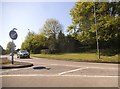 Roundabout on Winchester Road, Basingstoke in RG22 5NB