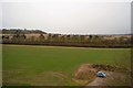 Field between railway line and A14 in IP28 6NS